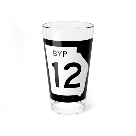 Georgia 12 Bypass (Georgia) (Road Sign) Pint Glass 16oz 16oz - Go Mug Yourself