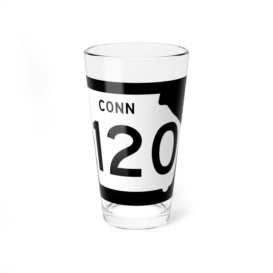 Georgia 120 Connector (Georgia) (Road Sign) Pint Glass 16oz 16oz - Go Mug Yourself