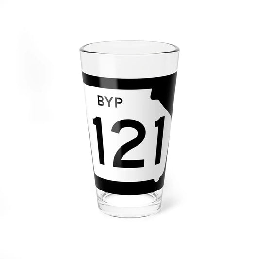 Georgia 121 Bypass (Georgia) (Road Sign) Pint Glass 16oz 16oz - Go Mug Yourself