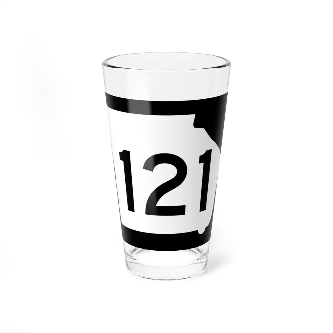 Georgia 121 (Georgia) (Road Sign) Pint Glass 16oz 16oz - Go Mug Yourself