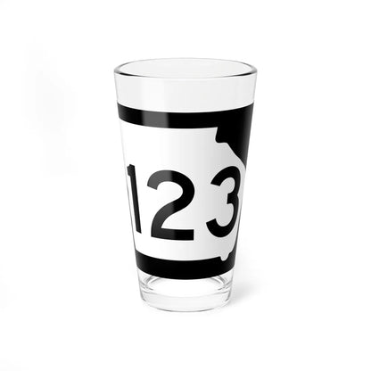 Georgia 123 (Georgia) (Road Sign) Pint Glass 16oz 16oz - Go Mug Yourself