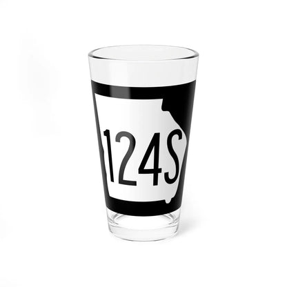 Georgia 124S 1960 (Georgia) (Road Sign) Pint Glass 16oz 16oz - Go Mug Yourself