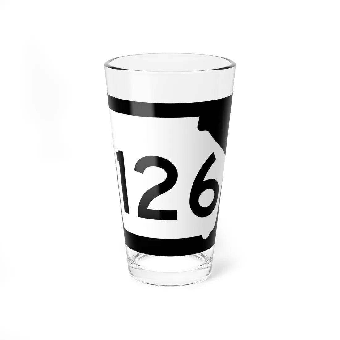 Georgia 126 (Georgia) (Road Sign) Pint Glass 16oz 16oz - Go Mug Yourself