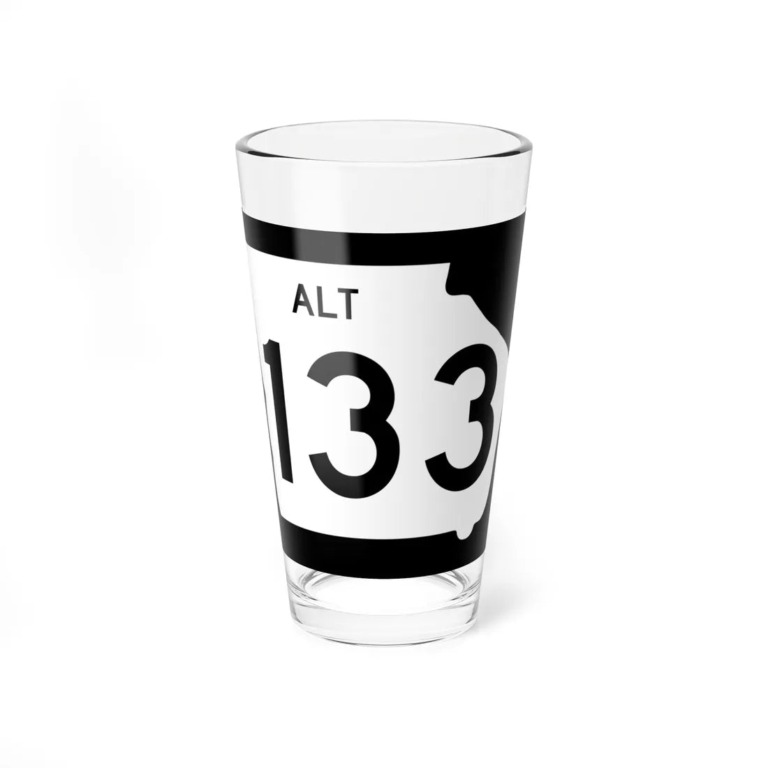 Georgia 133 Alternate (Georgia) (Road Sign) Pint Glass 16oz 16oz - Go Mug Yourself