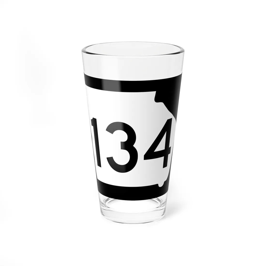 Georgia 134 (Georgia) (Road Sign) Pint Glass 16oz 16oz - Go Mug Yourself