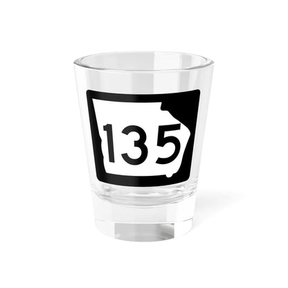 Georgia 135 (Georgia) (Road Sign) Shot Glass 1.5oz 1.5oz - Go Mug Yourself