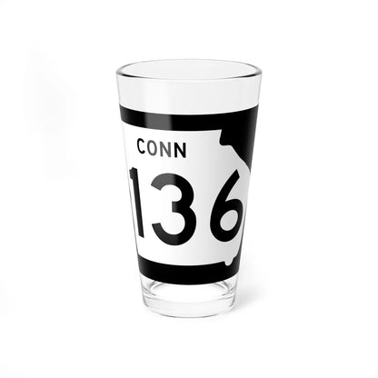 Georgia 136 Connector (Georgia) (Road Sign) Pint Glass 16oz 16oz - Go Mug Yourself