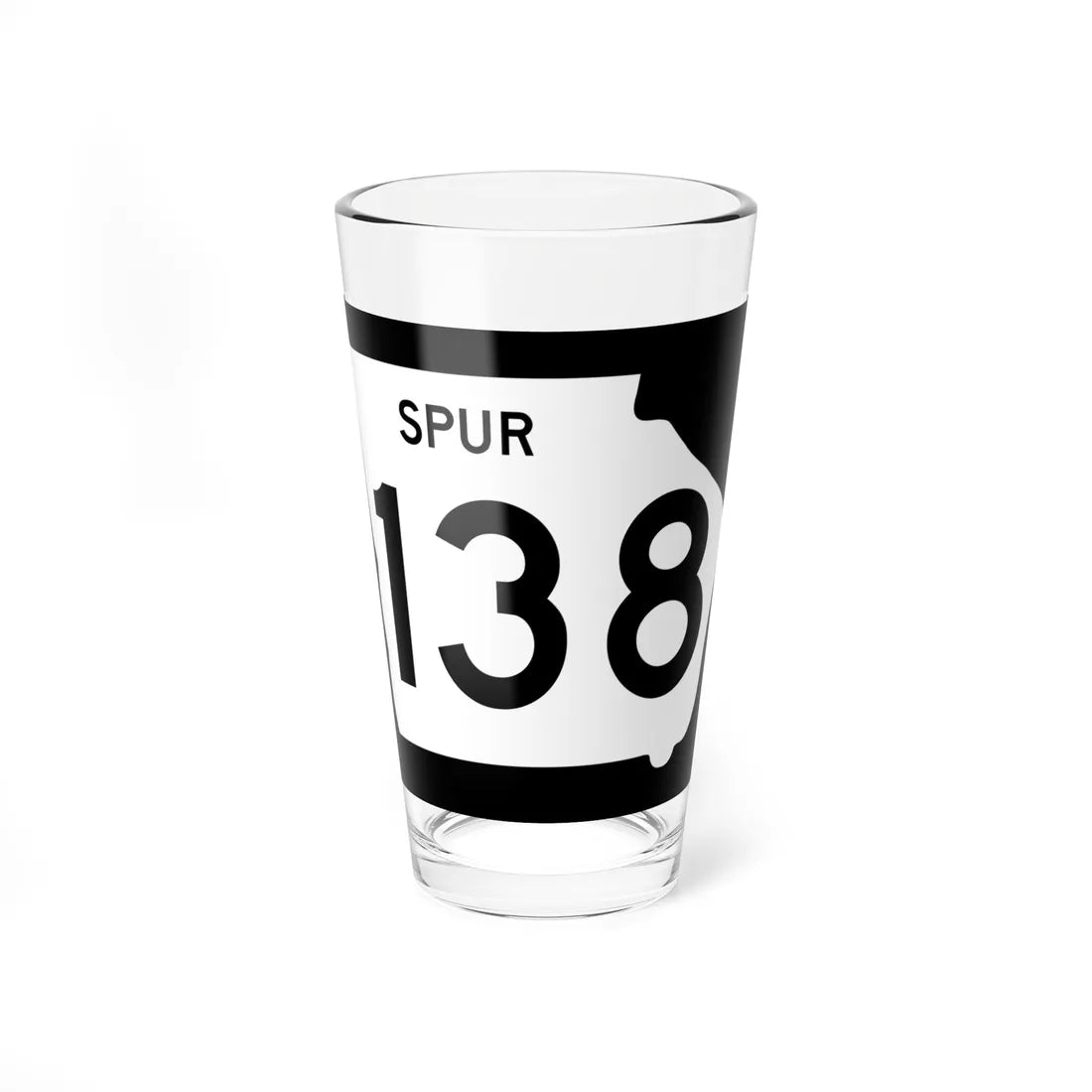 Georgia 138 Spur (Georgia) (Road Sign) Pint Glass 16oz 16oz - Go Mug Yourself