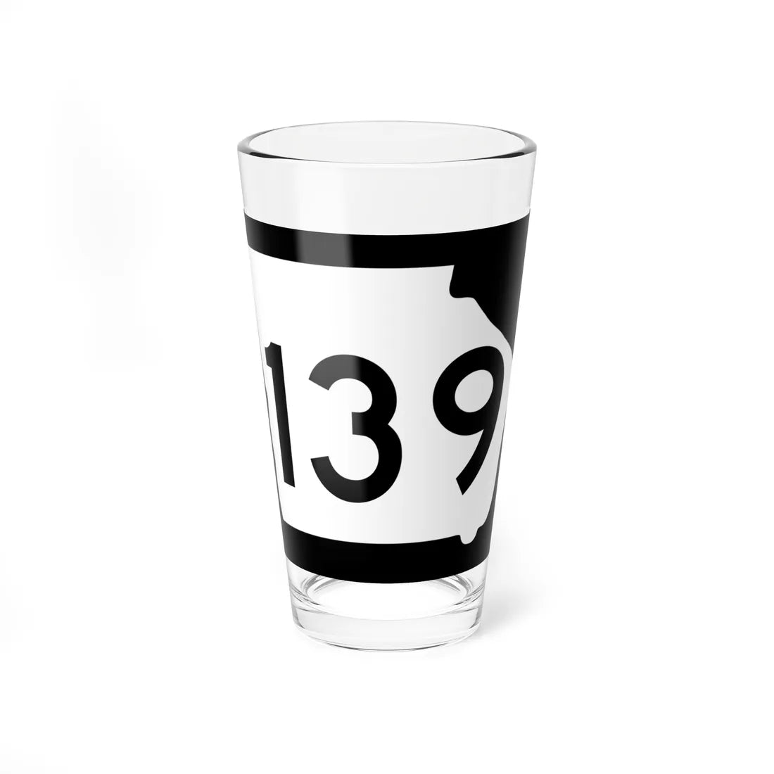 Georgia 139 (Georgia) (Road Sign) Pint Glass 16oz 16oz - Go Mug Yourself