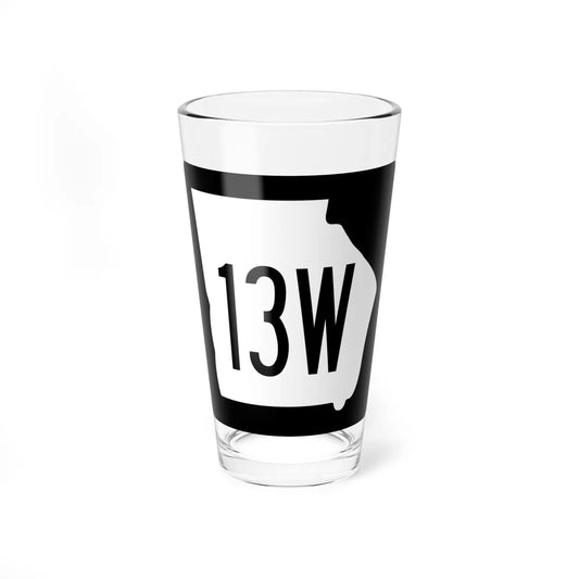 Georgia 13W 1960 (Georgia) (Road Sign) Pint Glass 16oz 16oz - Go Mug Yourself