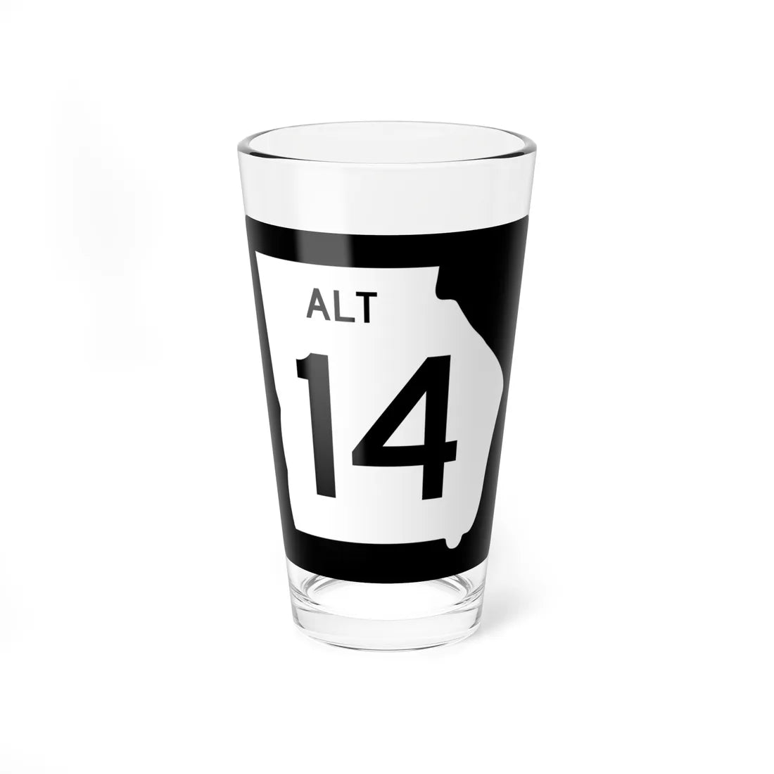 Georgia 14 Alternate (Georgia) (Road Sign) Pint Glass 16oz 16oz - Go Mug Yourself