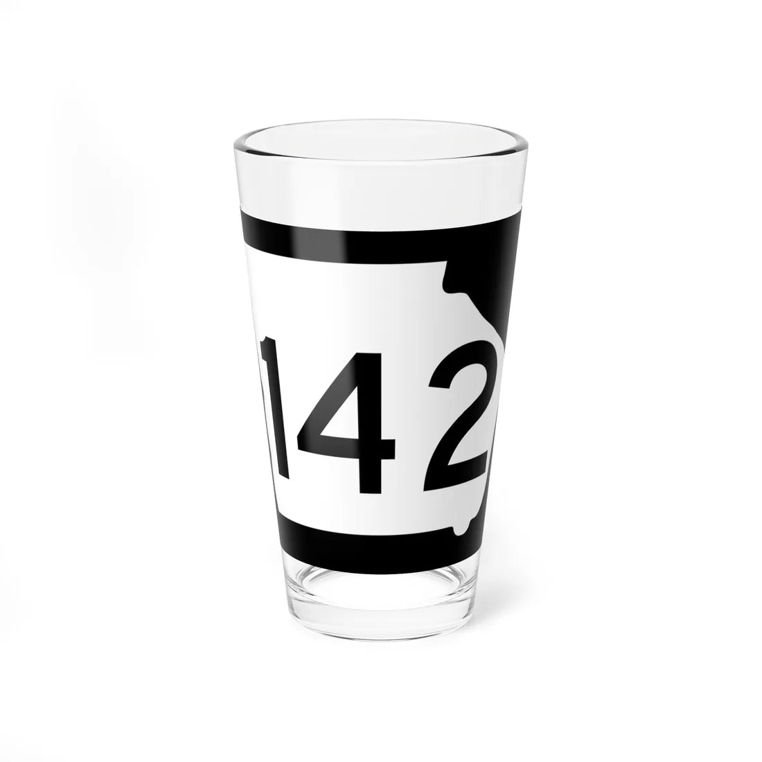 Georgia 142 (Georgia) (Road Sign) Pint Glass 16oz 16oz - Go Mug Yourself