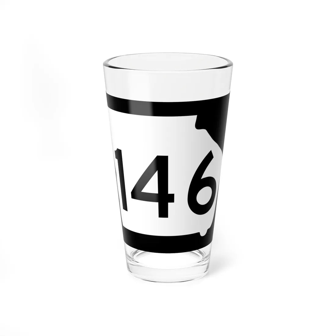 Georgia 146 (Georgia) (Road Sign) Pint Glass 16oz 16oz - Go Mug Yourself