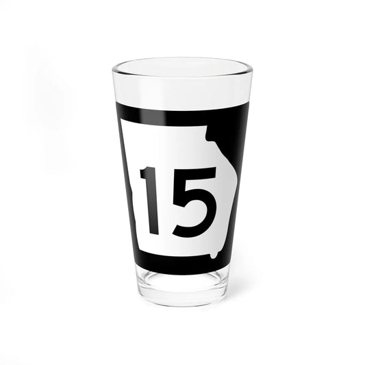 Georgia 15 (Georgia) (Road Sign) Pint Glass 16oz 16oz - Go Mug Yourself