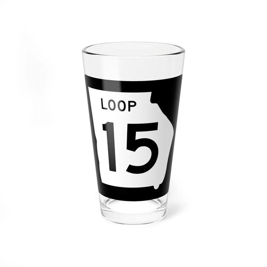 Georgia 15 Loop (Georgia) (Road Sign) Pint Glass 16oz 16oz - Go Mug Yourself