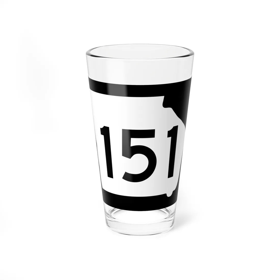Georgia 151 (Georgia) (Road Sign) Pint Glass 16oz 16oz - Go Mug Yourself