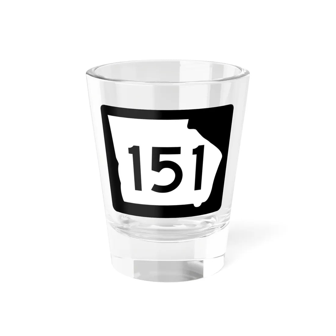 Georgia 151 (Georgia) (Road Sign) Shot Glass 1.5oz 1.5oz - Go Mug Yourself