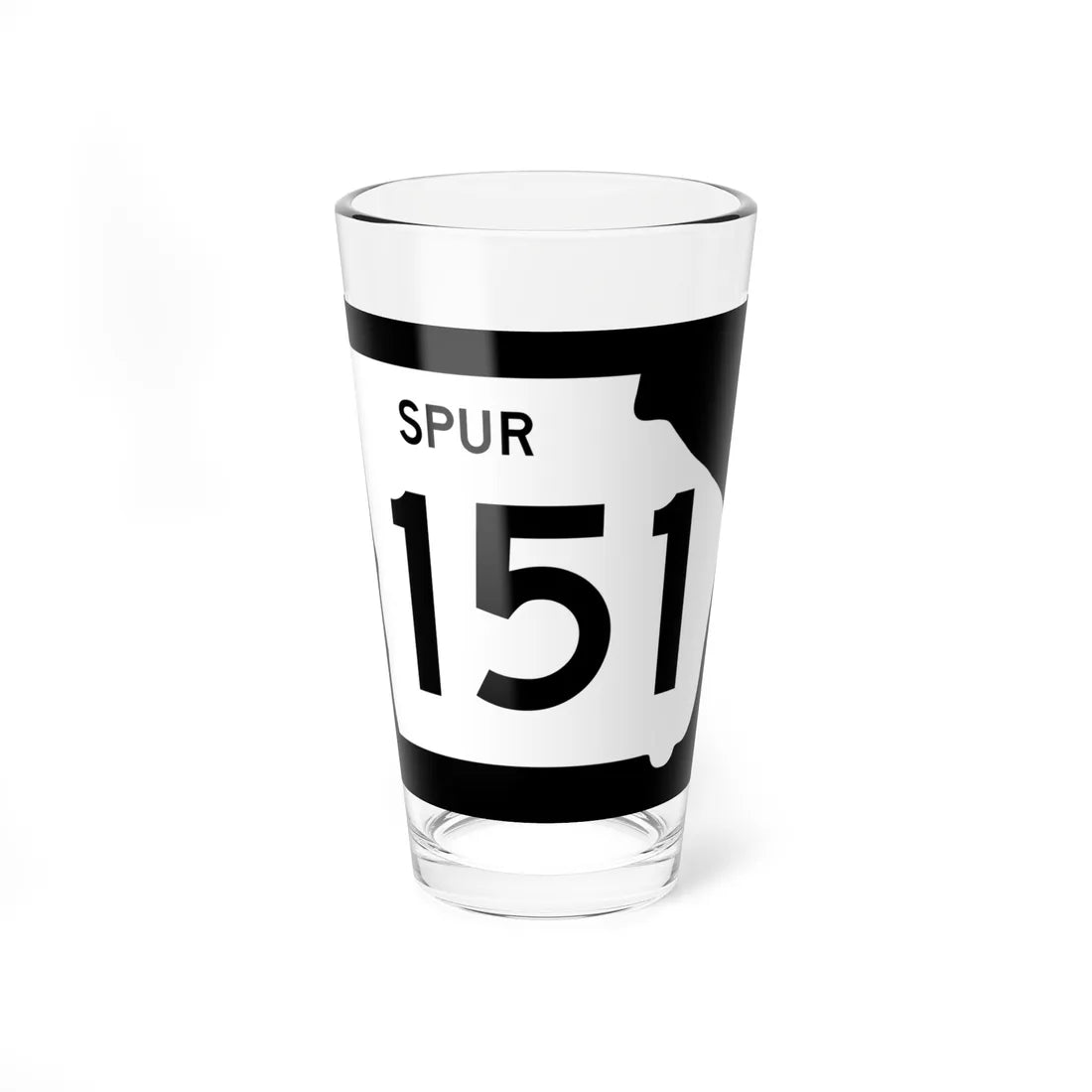 Georgia 151 Spur (Georgia) (Road Sign) Pint Glass 16oz 16oz - Go Mug Yourself
