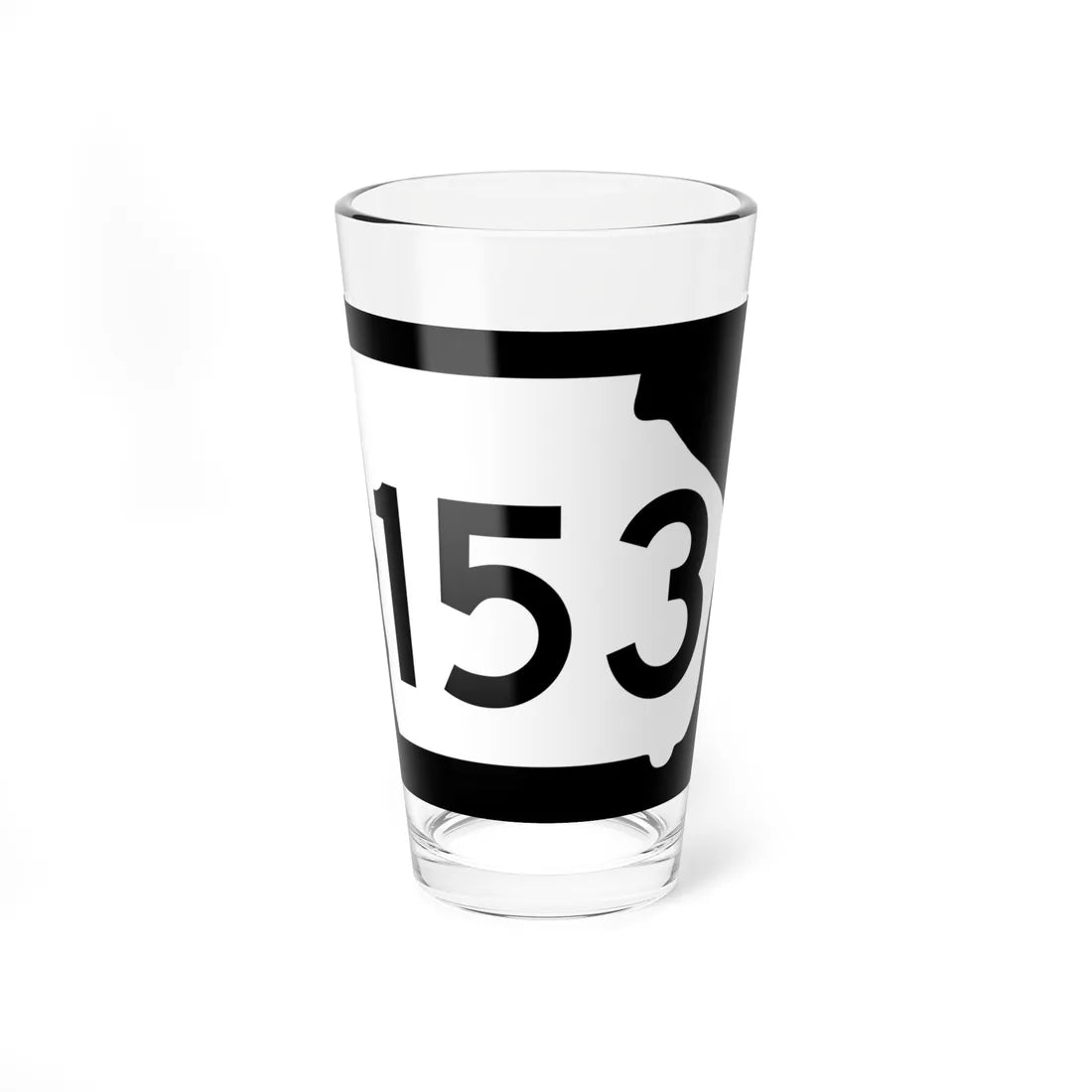 Georgia 153 (Georgia) (Road Sign) Pint Glass 16oz 16oz - Go Mug Yourself