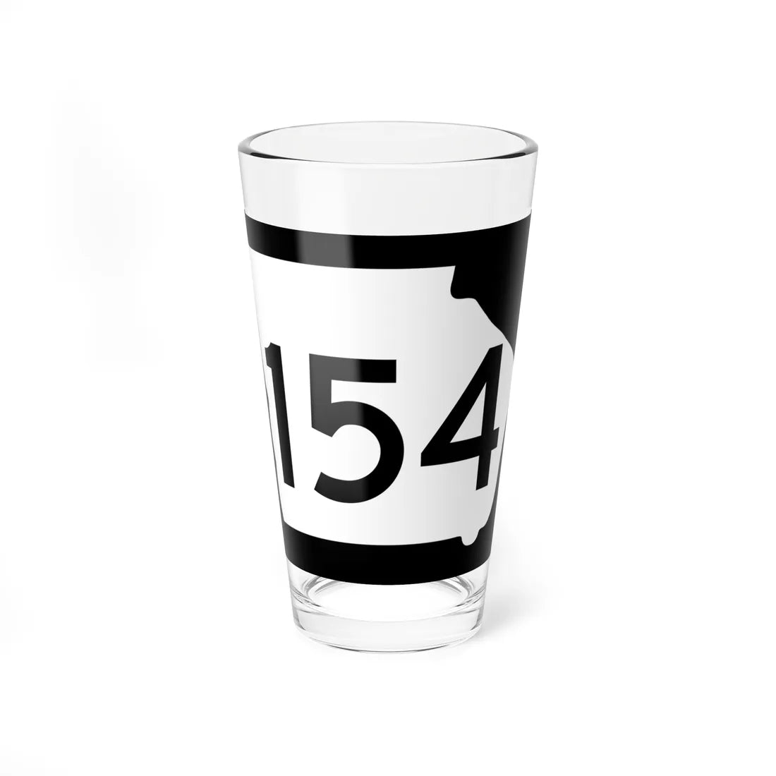 Georgia 154 (Georgia) (Road Sign) Pint Glass 16oz 16oz - Go Mug Yourself