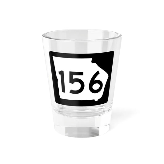 Georgia 156 (Georgia) (Road Sign) Shot Glass 1.5oz 1.5oz - Go Mug Yourself