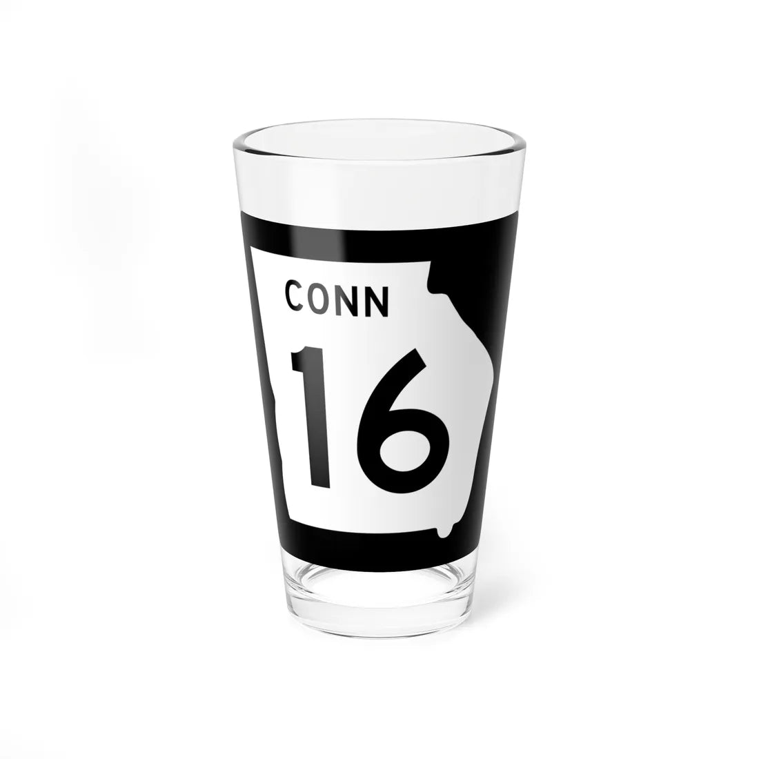 Georgia 16 Connector (Georgia) (Road Sign) Pint Glass 16oz 16oz - Go Mug Yourself