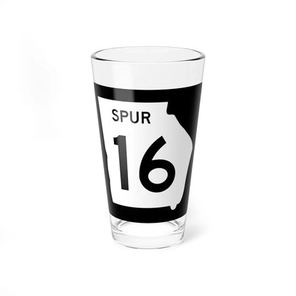 Georgia 16 Spur (Georgia) (Road Sign) Pint Glass 16oz 16oz - Go Mug Yourself
