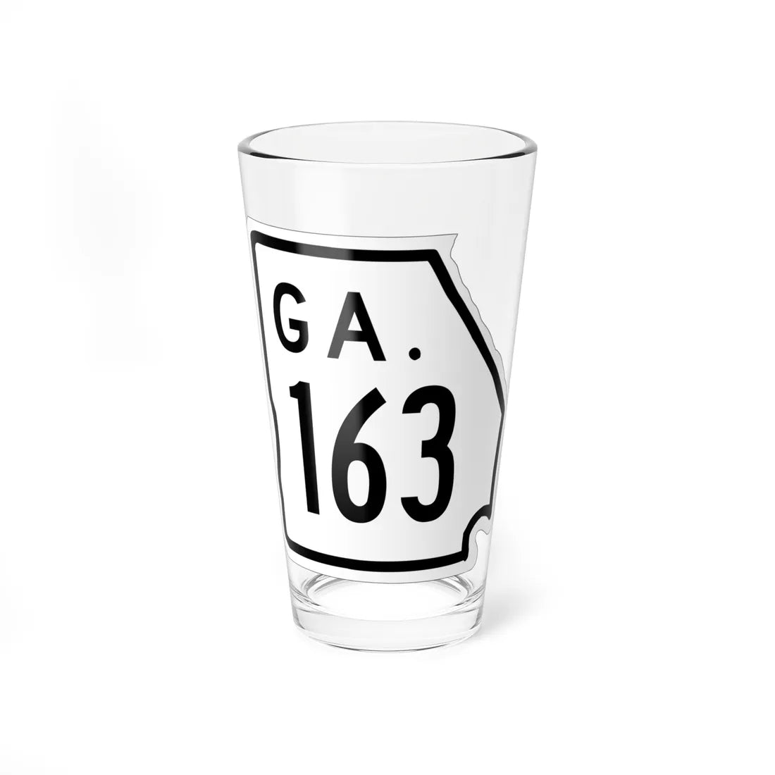 Georgia 163 1948 (Georgia) (Road Sign) Pint Glass 16oz 16oz - Go Mug Yourself