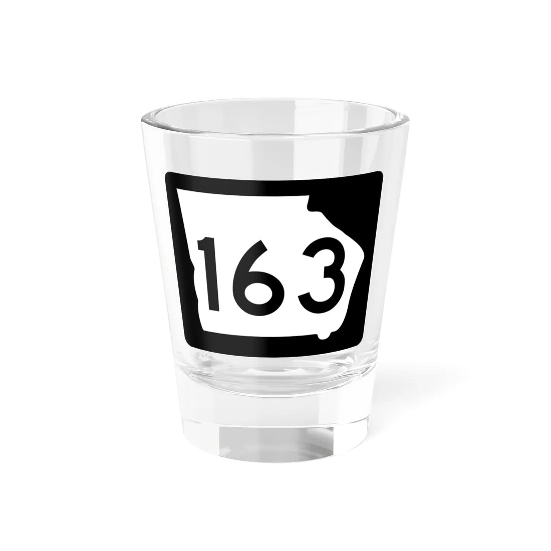 Georgia 163 (Georgia) (Road Sign) Shot Glass 1.5oz 1.5oz - Go Mug Yourself