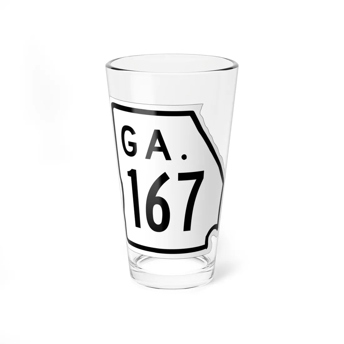Georgia 167 1948 (Georgia) (Road Sign) Pint Glass 16oz 16oz - Go Mug Yourself
