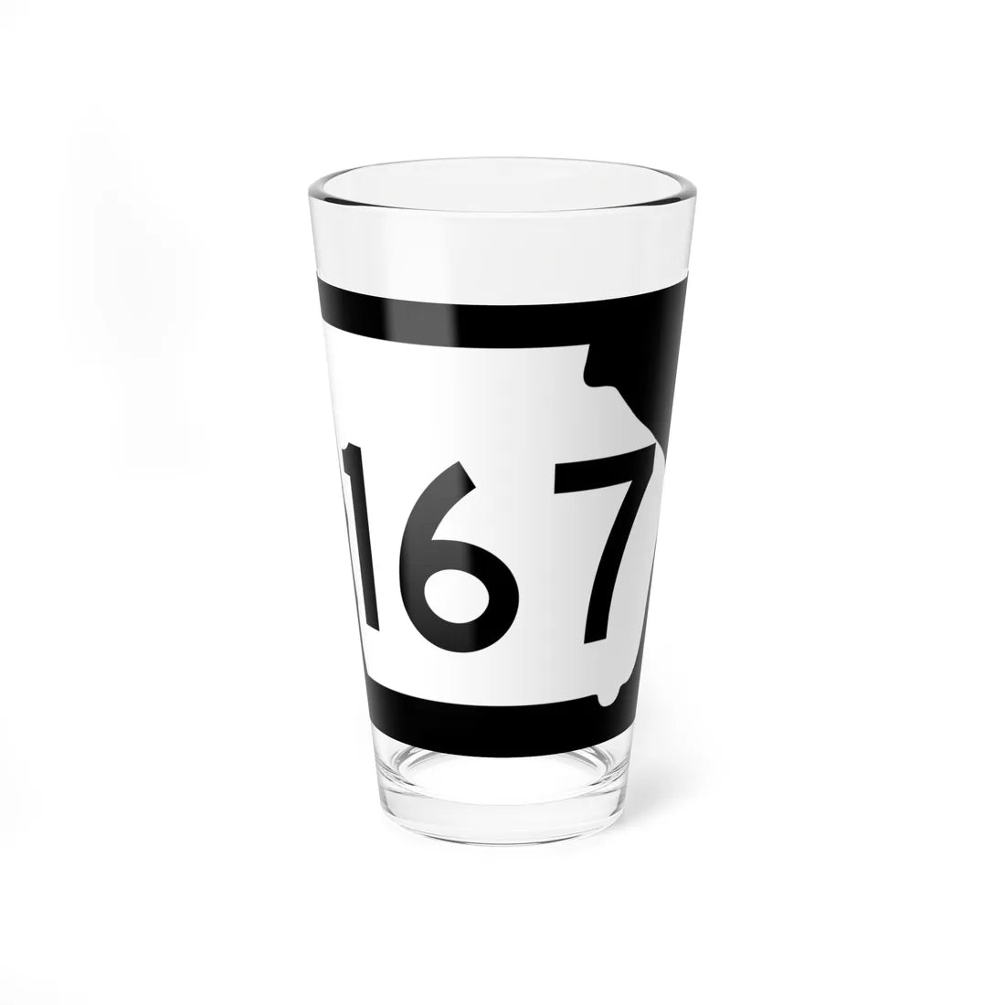 Georgia 167 (Georgia) (Road Sign) Pint Glass 16oz 16oz - Go Mug Yourself