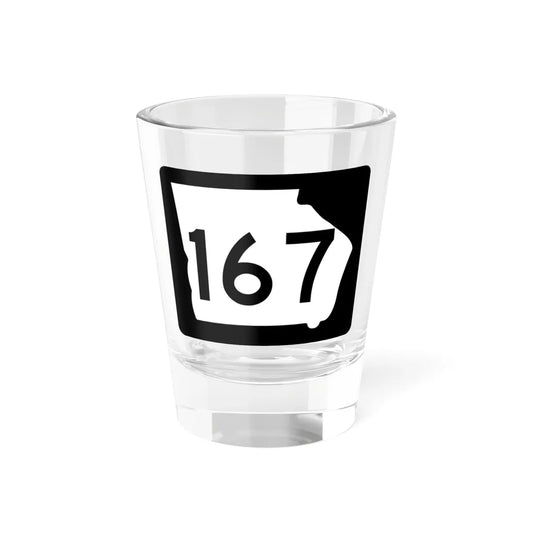 Georgia 167 (Georgia) (Road Sign) Shot Glass 1.5oz 1.5oz - Go Mug Yourself