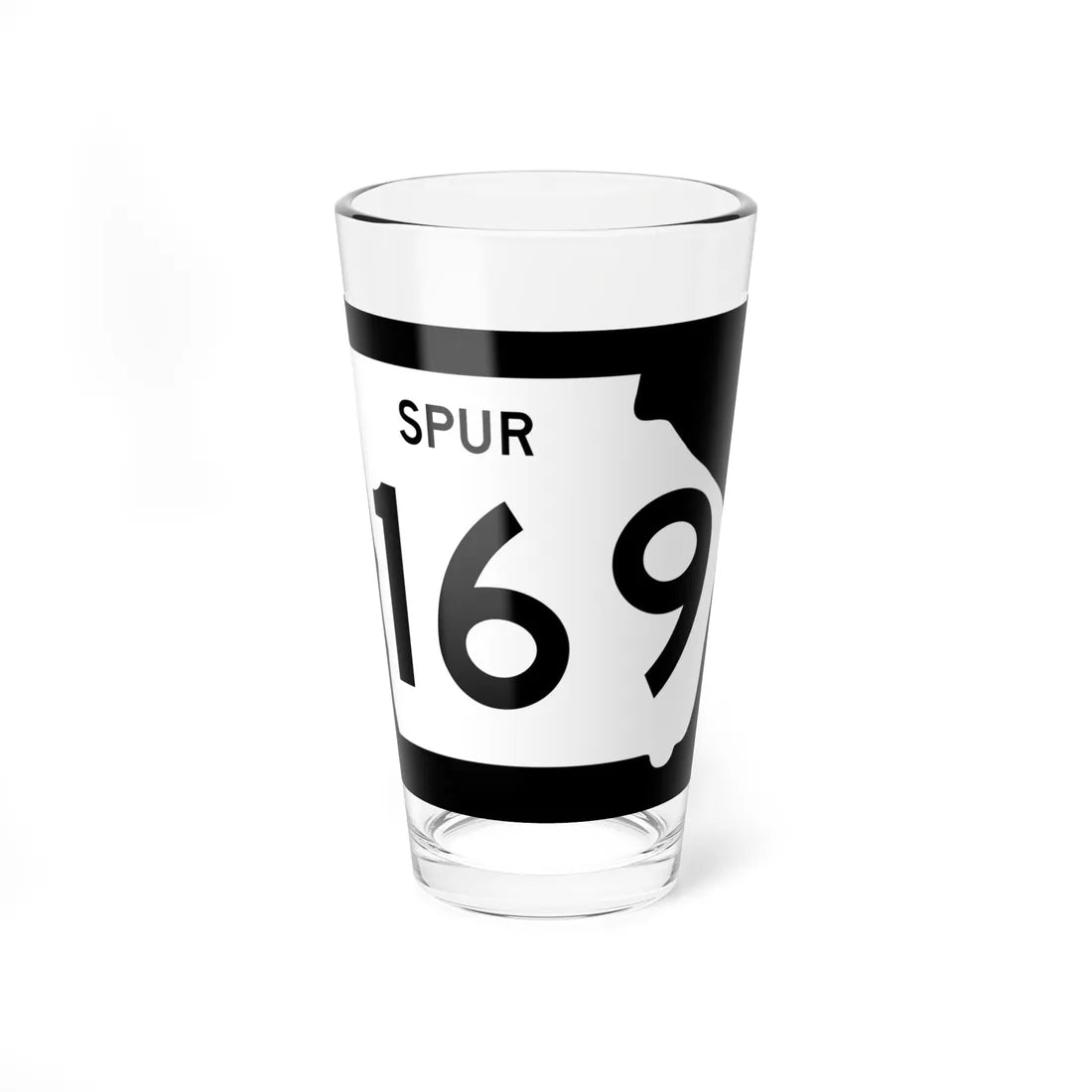 Georgia 169 Spur (Georgia) (Road Sign) Pint Glass 16oz 16oz - Go Mug Yourself
