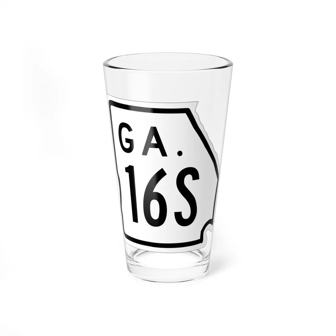 Georgia 16S 1948 (Georgia) (Road Sign) Pint Glass 16oz 16oz - Go Mug Yourself