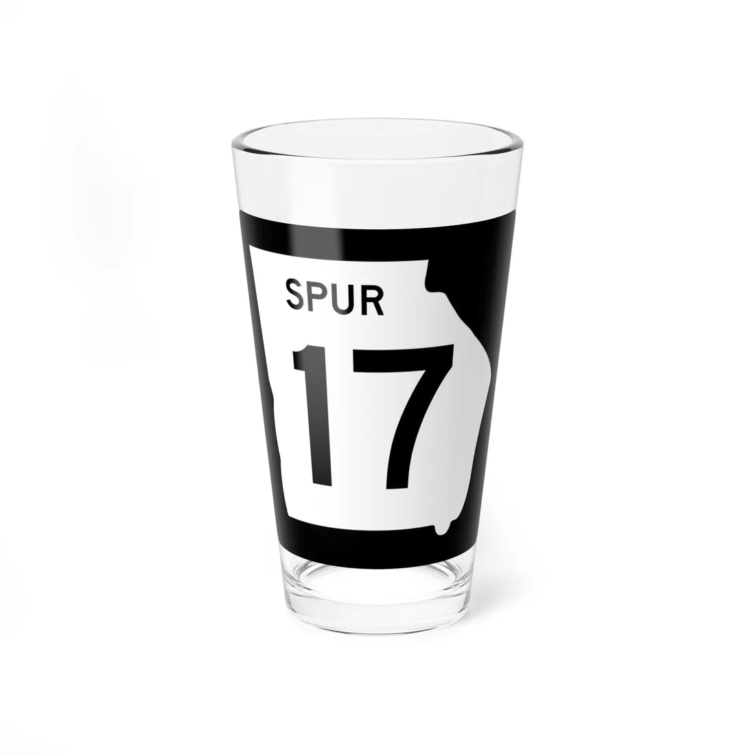 Georgia 17 Spur (Georgia) (Road Sign) Pint Glass 16oz 16oz - Go Mug Yourself