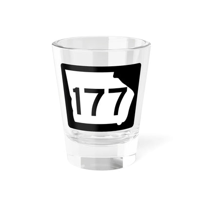 Georgia 177 (Georgia) (Road Sign) Shot Glass 1.5oz 1.5oz - Go Mug Yourself