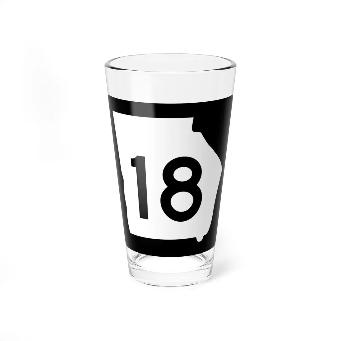 Georgia 18 (Georgia) (Road Sign) Pint Glass 16oz 16oz - Go Mug Yourself