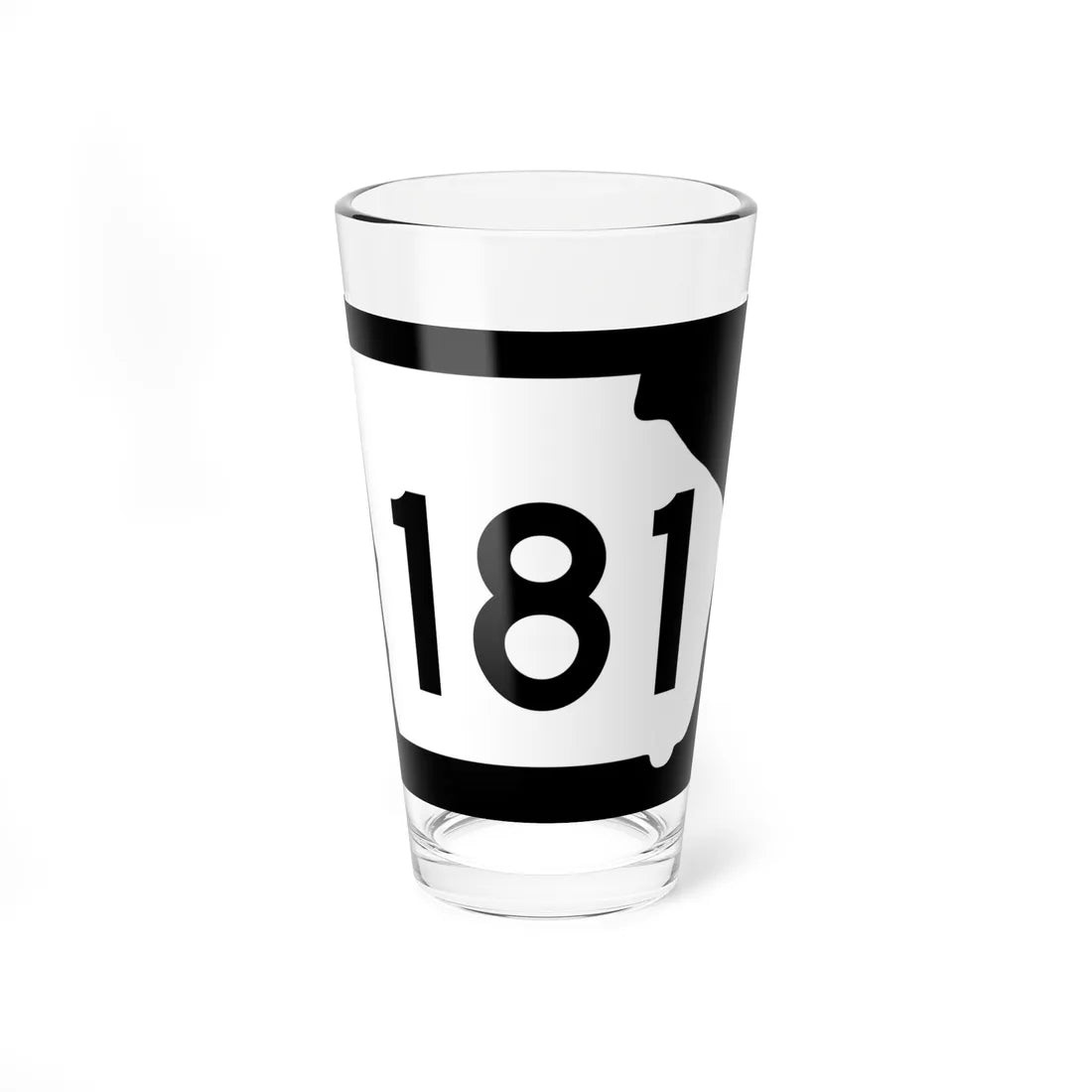Georgia 181 (Georgia) (Road Sign) Pint Glass 16oz 16oz - Go Mug Yourself