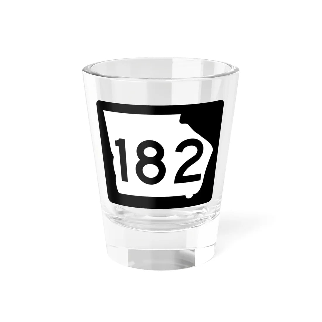 Georgia 182 (Georgia) (Road Sign) Shot Glass 1.5oz 1.5oz - Go Mug Yourself