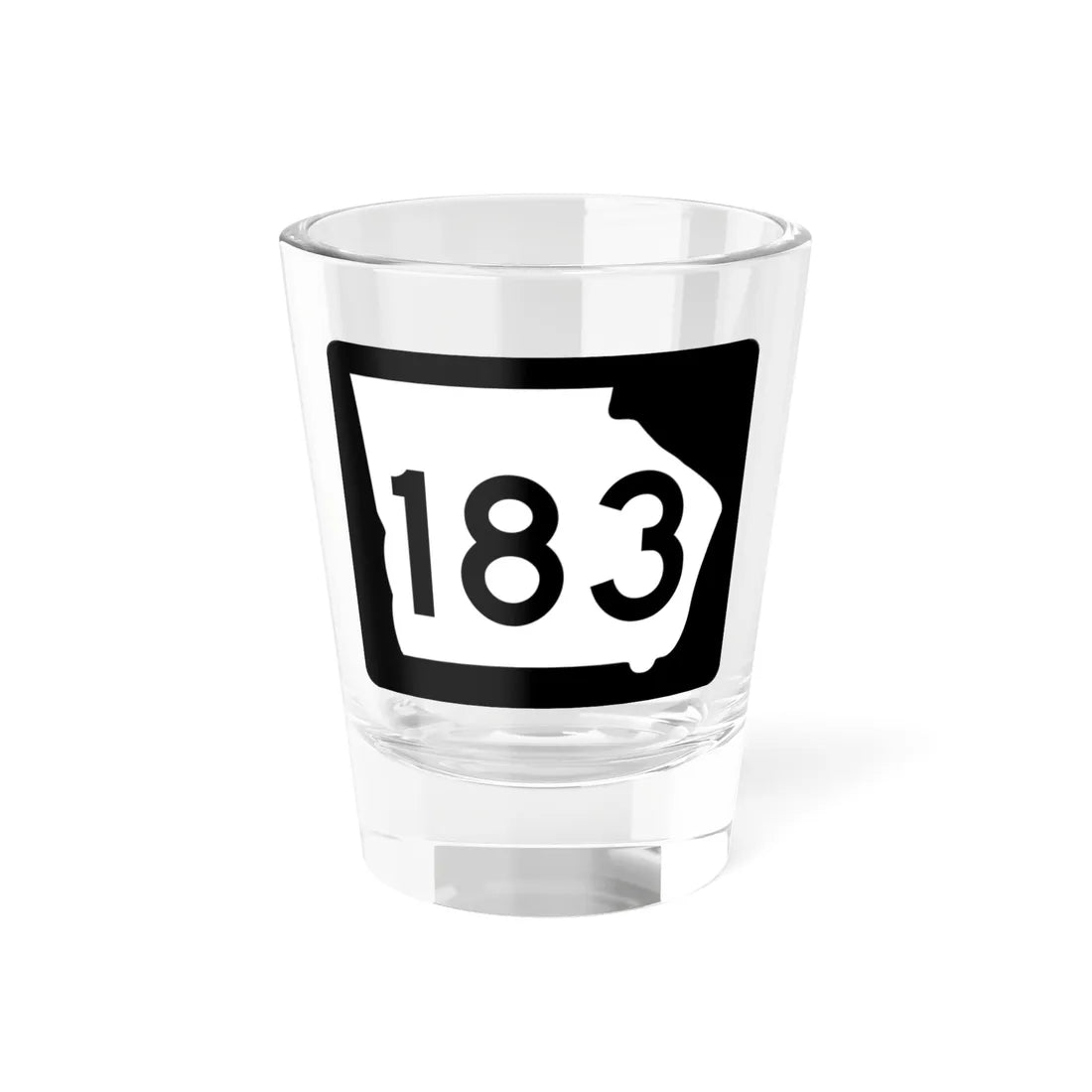 Georgia 183 (Georgia) (Road Sign) Shot Glass 1.5oz 1.5oz - Go Mug Yourself