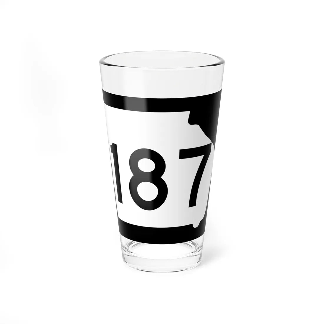 Georgia 187 (Georgia) (Road Sign) Pint Glass 16oz 16oz - Go Mug Yourself