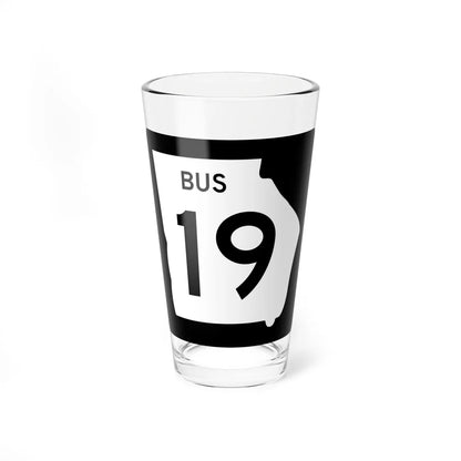 Georgia 19 Business (Georgia) (Road Sign) Pint Glass 16oz 16oz - Go Mug Yourself