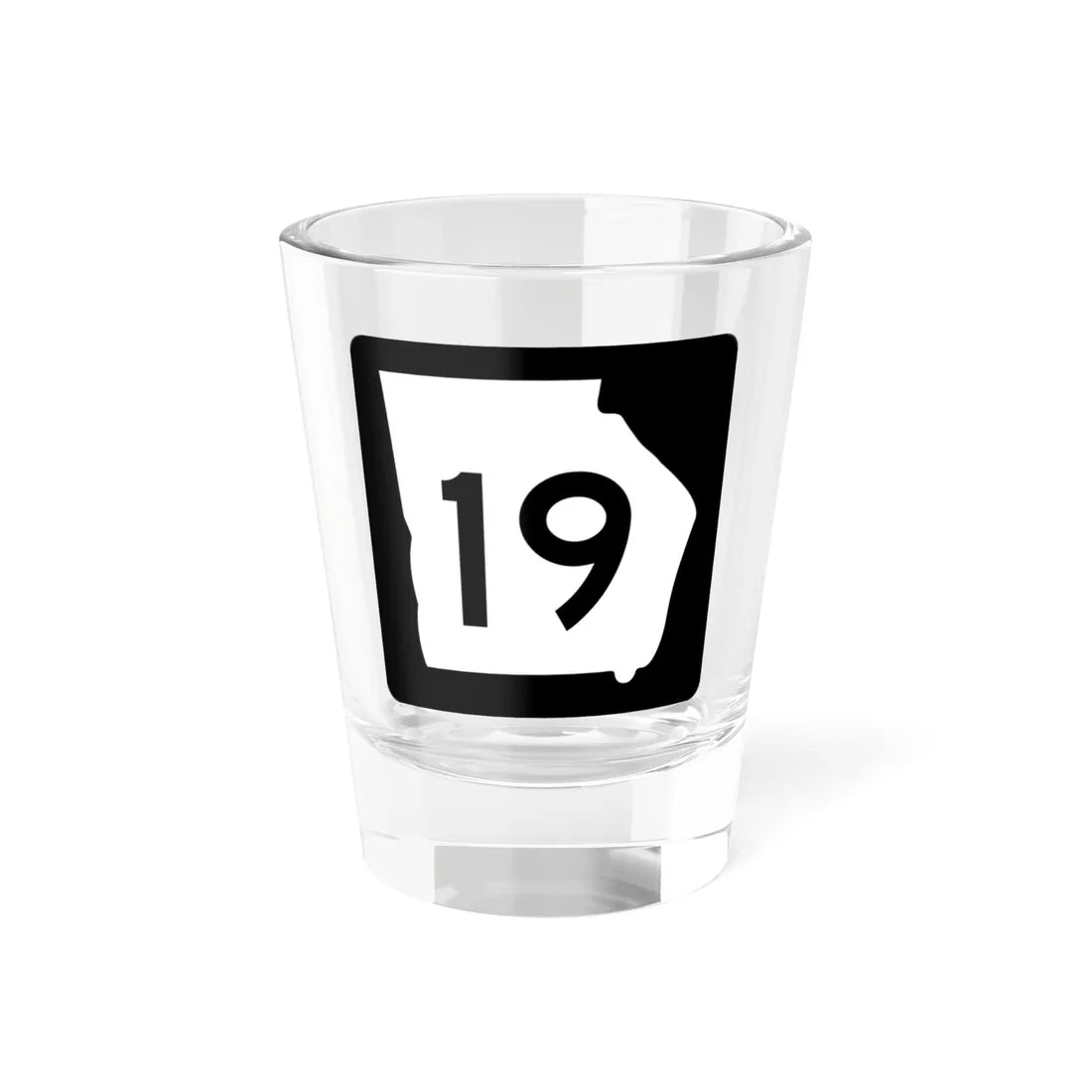 Georgia 19 (Georgia) (Road Sign) Shot Glass 1.5oz 1.5oz - Go Mug Yourself