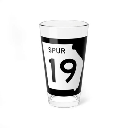 Georgia 19 Spur (Georgia) (Road Sign) Pint Glass 16oz 16oz - Go Mug Yourself