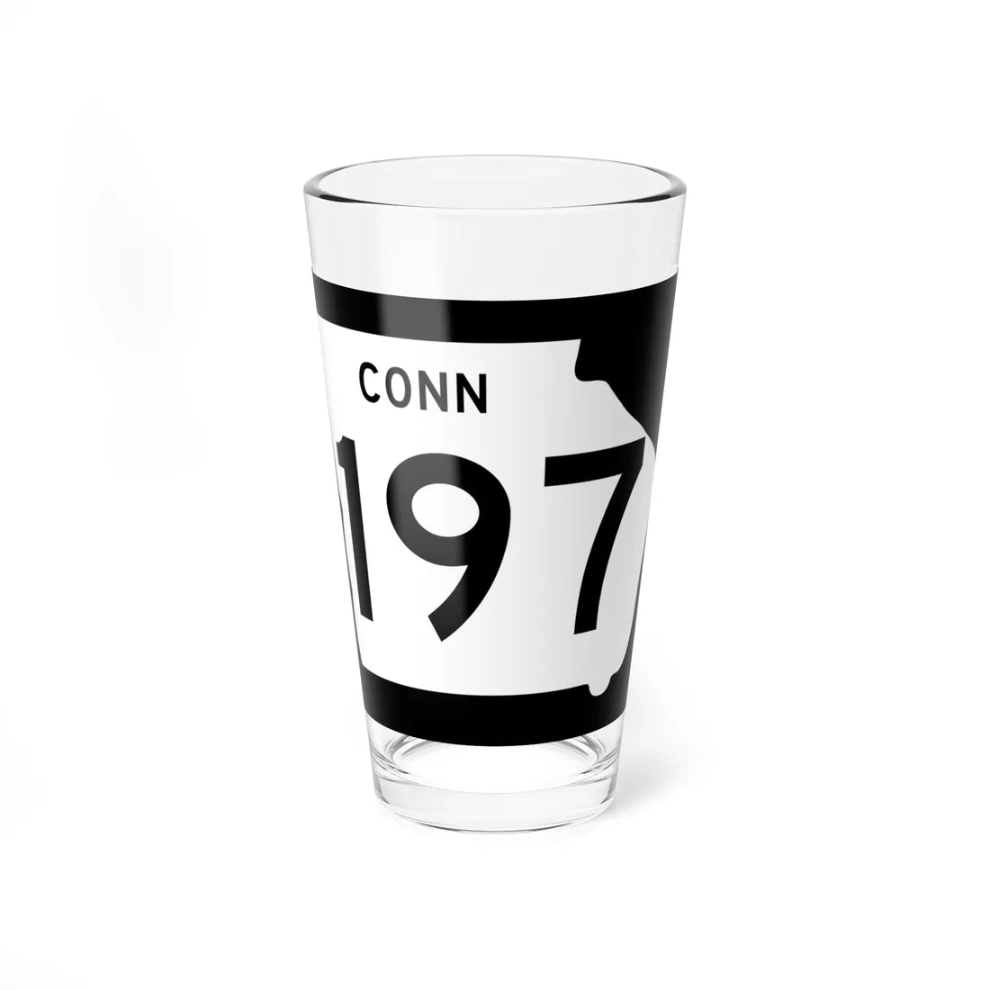 Georgia 197 Connector (Georgia) (Road Sign) Pint Glass 16oz 16oz - Go Mug Yourself