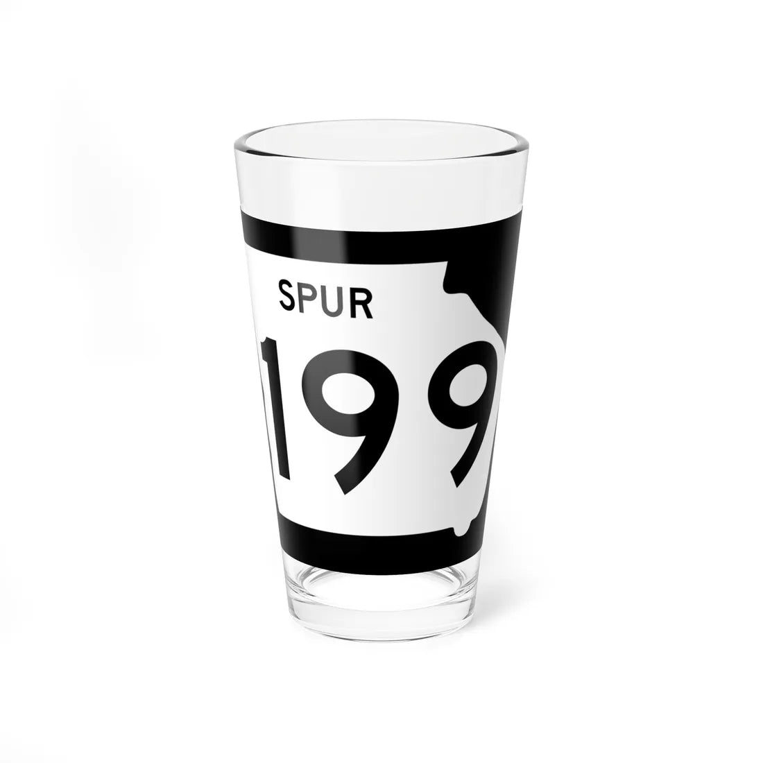 Georgia 199 Spur (Georgia) (Road Sign) Pint Glass 16oz 16oz - Go Mug Yourself
