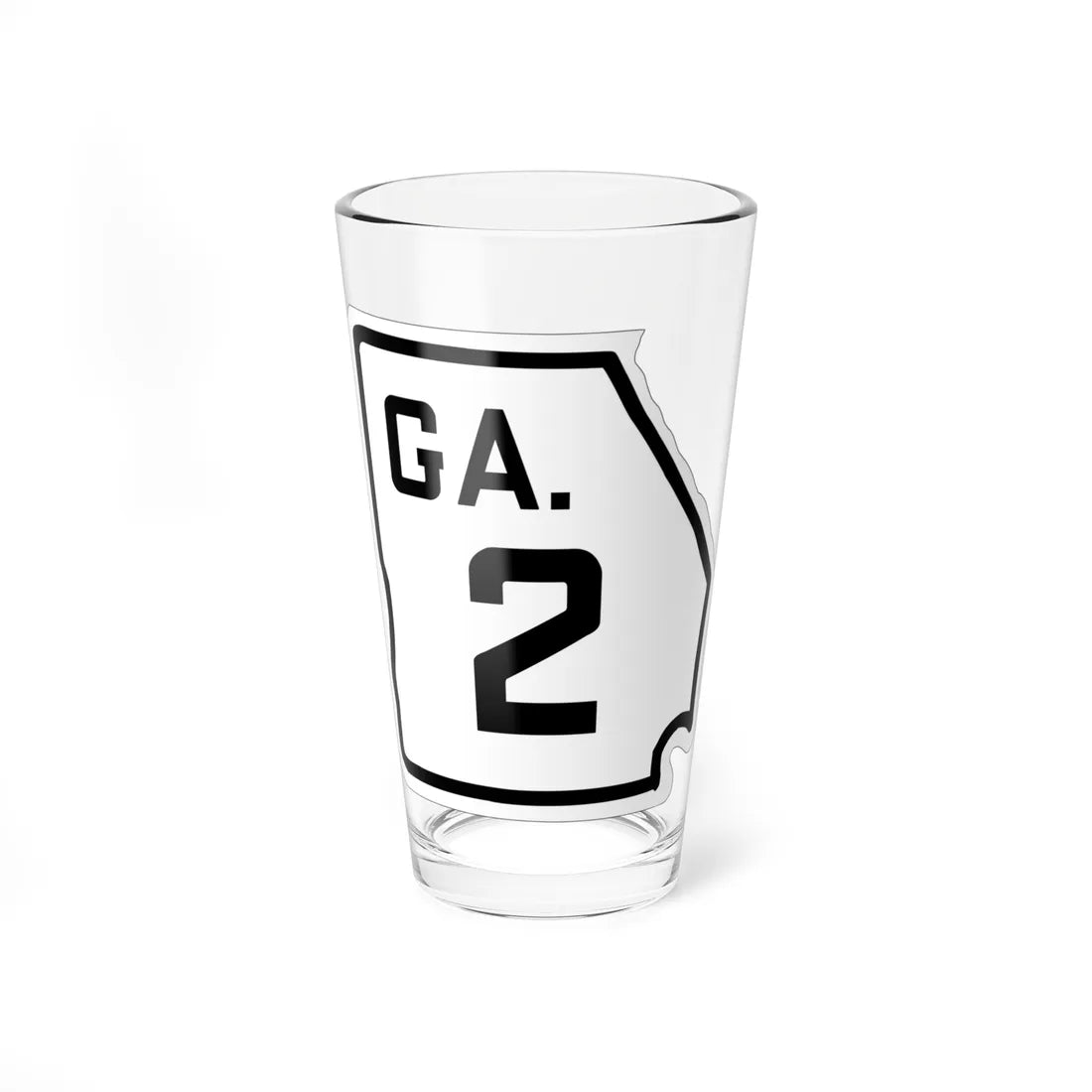 Georgia 2 1920 (Georgia) (Road Sign) Pint Glass 16oz 16oz - Go Mug Yourself