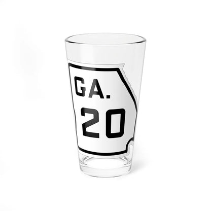 Georgia 20 1920 (Georgia) (Road Sign) Pint Glass 16oz 16oz - Go Mug Yourself