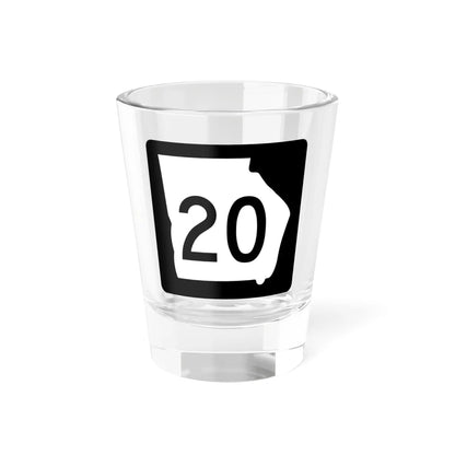 Georgia 20 (Georgia) (Road Sign) Shot Glass 1.5oz 1.5oz - Go Mug Yourself