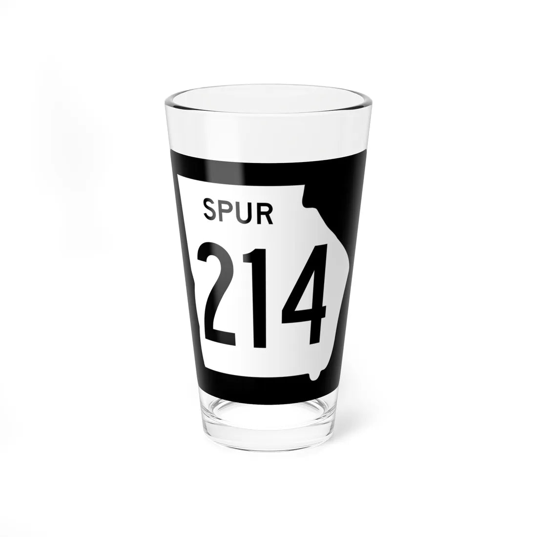Georgia 214 Spur 1960 (Georgia) (Road Sign) Pint Glass 16oz 16oz - Go Mug Yourself